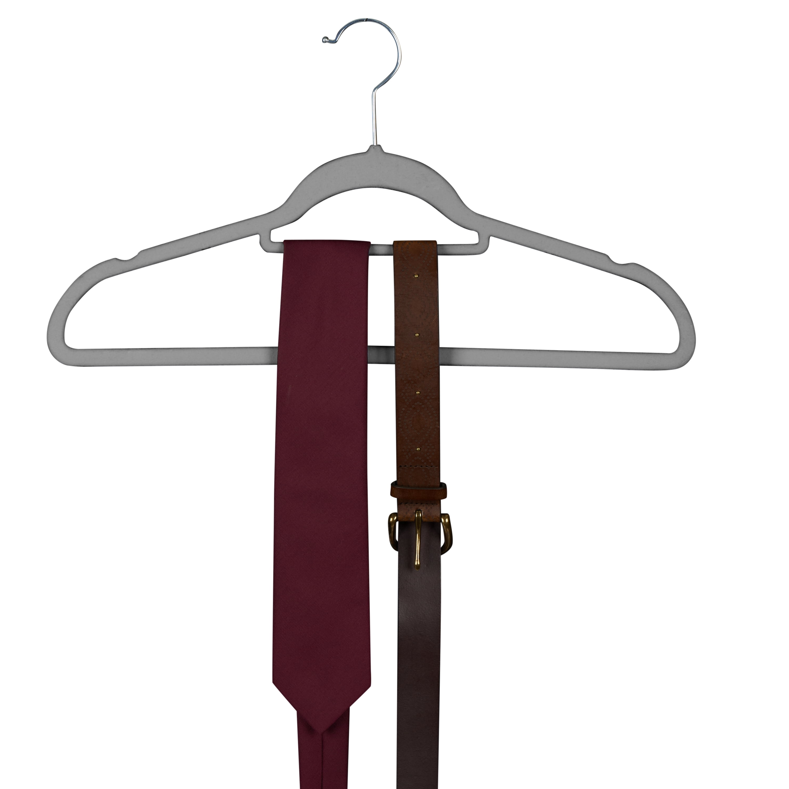 Isaac Mizrahi 60 Pack of Velvet Hangers in Grey