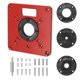 thumbnail image 1 of Enrutador multifuncional Placa de inserción de mesa Bancos de carpintería Enrutador de madera de aluminio, 1 of 7