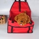 thumbnail image 2 of Sywqhk Asiento de seguridad para coche para mascotas, transpirable, impermeable, bolsa de viaje para perros y gatos (rojo) Sywqhk Para estrenar, 2 of 6