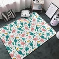 thumbnail image 3 of parrot flamingo Shaggy Area Rug, Rugs for Living Room Bedroom Non Slip Door Mat Indoor Carpet Machine Washable Nursery Home Decor Floor Mats for Entryway 60x39in-#, 3 of 5