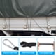thumbnail image 4 of Cuerdas elásticas Uxcell de 11.8" con ganchos, 4 piezas, cuerda elástica pesada con ganchos de aleación de aluminio para camping y equipaje, color negro, 4 of 6