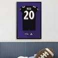 thumbnail image 3 of Ed Reed Baltimore Ravens Framed 14" x 20" Retired Jersey Art Print, 3 of 3