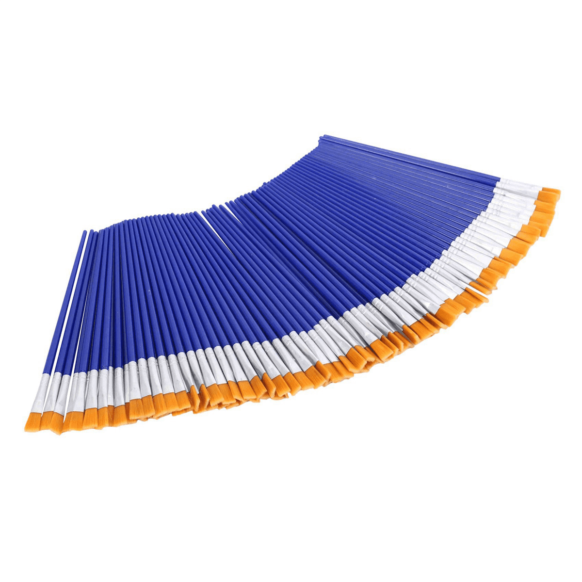 2000 Pcs Flat Paint Brushes, Brush Bulk for Detail Painting,Nylon Hair Brushes Acrylic Oil Watercolor Painting