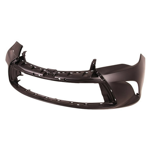 New Aftermarket Unpainted Front Bumper Cover Replaces 5211907912 Without Park Assist Sensor fits 2015-2017 Toyota Camry