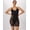 Black, variant on Women's Shapewear Mid-Thigh Bodysuit, Extra Firm Evening Blush XL