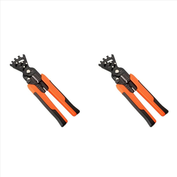 2X Alicates Pelacables 5 en 1 Alicates para Doblar Cables Multifuncionales Herramienta para Doblar Electricistas Artefacto de Pelado Caja EléCtrica