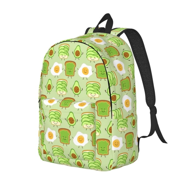 Fotbe Avocado And Toast Mochila de Lona con Estampado, Mochila Duradera, Mochila Versátil de Alta Calidad, Mochila Compacta Vintage-Small