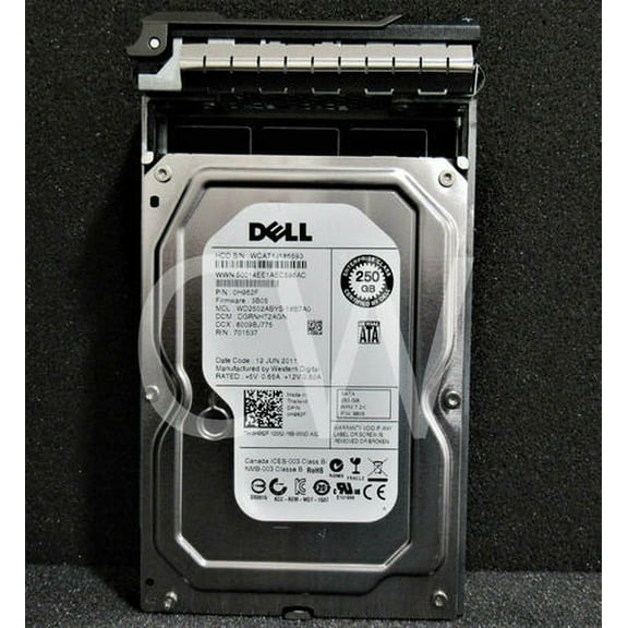 Dell H962F WD2502ABYS 250GB 7.2K RPM 3Gb 3.5" SATA HDD M915 M610x R310 R910 T310