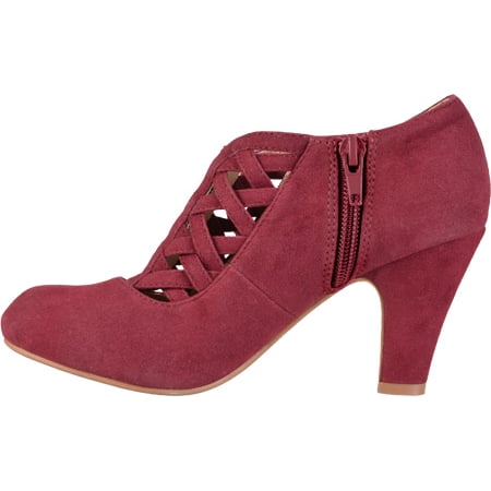 journee collection womens avryl booties block heel