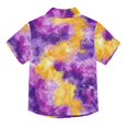 thumbnail image 2 of Dailycode Small Short Sleeve Button Down Shirts Abstract Vibrant Splashes Casual Shirt 3-10 Years, 2 of 9