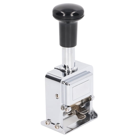 Riousery 8-Digit Automatic Numbering Stamp, Self-Inking Handle Design for Banking, Medicine, Accounting, and Office Document Organization
