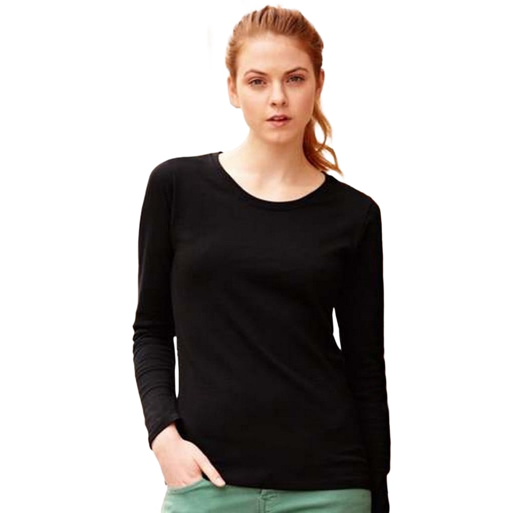 Fruit of the Loom Womens Lady-Fit Valueweight Long Sleeve T-Shirt 