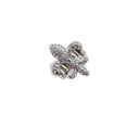 thumbnail image 4 of Women Silver Metal Ring Fashion Fleur De Lis Lily Flower, 4 of 10