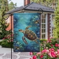 thumbnail image 2 of Personalized Sea Turtle Garden Flag 12 x 18 Inch Double Sided Small Yard Flag Outdoor Garden Banner for All Seasons, 2 of 5