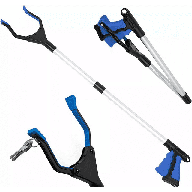 Recogedor De Basura Plegable Con Bastón Herramienta Agarra