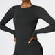 thumbnail image 3 of Camisetas de Yoga sin costuras para mujer, Top corto, camisas de manga larga para Yoga, deportes, Fitness, ropa de gimnasio, camisetas de entrenamiento con realce, camisetas deportivas, 3 of 5