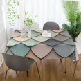thumbnail image 3 of Yayeee Tablecloths 54" x 54" Rectangle Wrinkle Resistant Party Table Cover, Green Art Pattern, 3 of 8