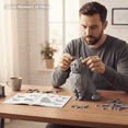 thumbnail image 4 of Animal Cat Series Micro Building Blocks Set(2903PCS) - Shorthair Blue Cat, Gift for Adults and Kids., 4 of 10