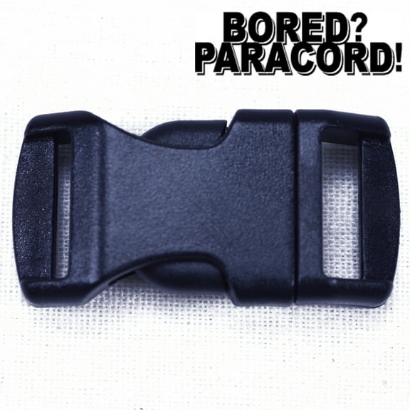 Black 1/2 Inch Buckle - 5 pack - Great for Paracord
