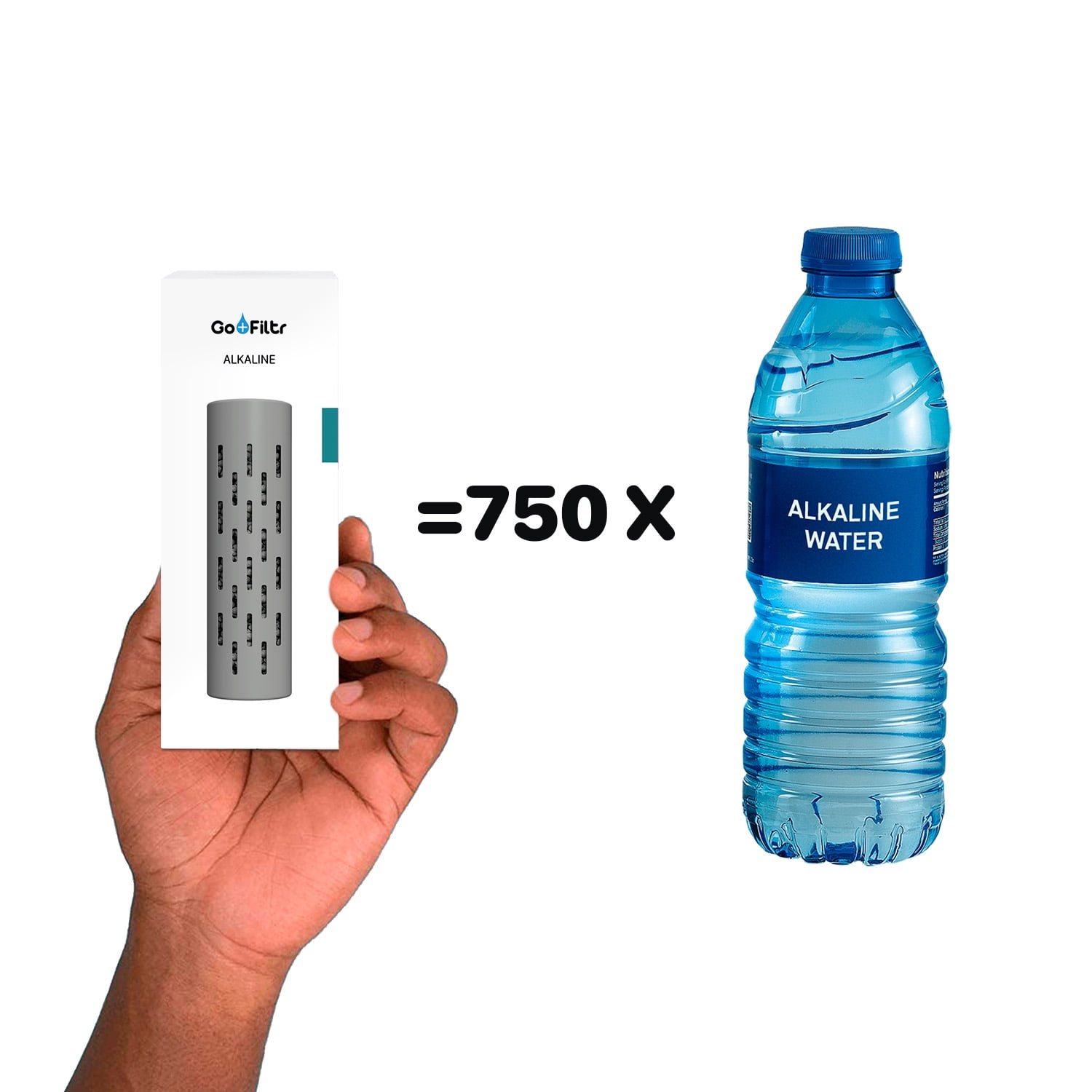 GOFILTR Alkaline Water Bottle 32 oz - 9.5 PH Alkaline Water 32 oz Ibiza / Magnesium / 1 Infuser