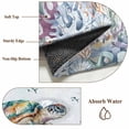thumbnail image 6 of Coastal Turtle Area Rug 6x9 FT, Non Slip Living Room Throw Carpet, Ocean Starfish Coral Nautical Octopus Washable Soft Large Floor Carpet Non-Shedding Rug for Bedroom Dining Room Play Room, 6 of 9