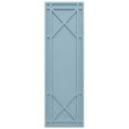 thumbnail image 5 of Ekena Millwork 15"W x 80"H True Fit PVC Bungalow Fixed Mount Shutters, Peaceful Blue (Per Pair - Hardware Not Included), 5 of 9