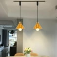 thumbnail image 5 of KAYYELAMP 3-Pack Vintage Style Dimmable Track Hanging Light H-Type 3.9ft Adjustable Cord Gold Metal Pendant For Office Kitchen Restaurant, 5 of 7