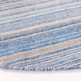 thumbnail image 3 of SAFAVIEH Kilim Xaviera Striped Polyester Area Rug, Blue/Yellow, 6' x 6' Round, 3 of 8