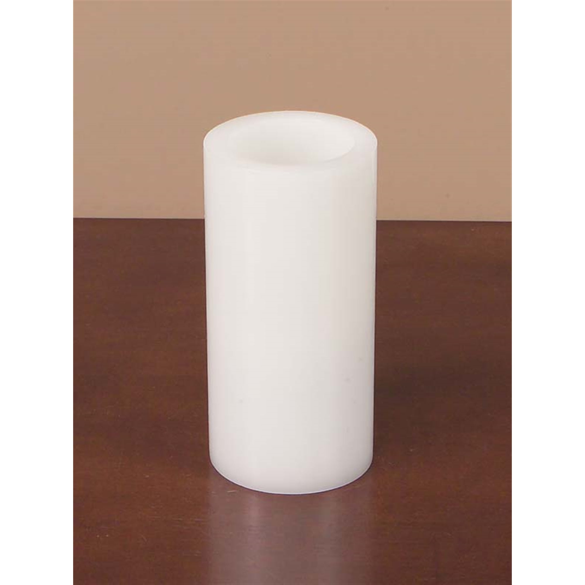 LED Wax Pillar Candle (Set of 6 ) 3"Dx6"H Wax/Plastic - 2 C Batteries Not Incld
