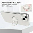 thumbnail image 2 of for iPhone 15 Plus Case with Ring Holder Cover Microfiber Inner Lining [360° Rotatable Ring Stand] [Support Magnetic Car Mount] Soft TPU Protective Kickstand Phone Case for iPhone 15 Plus White, 2 of 13