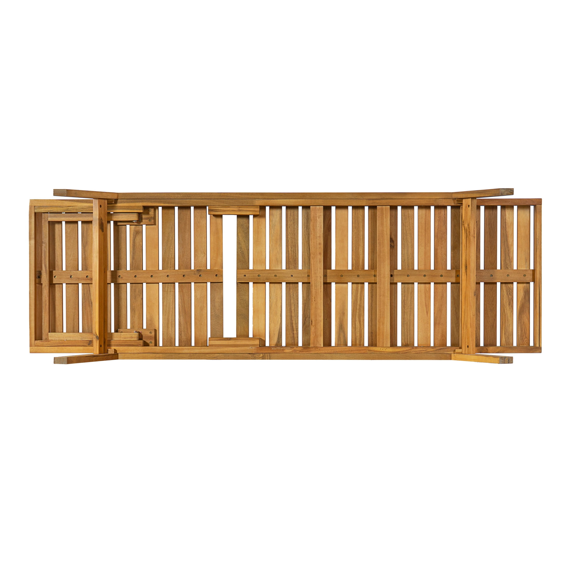 Christopher Knight Home Outdoor Acacia Wood Chaise Lounge with Adjustable Back, Teak+Green, Set of 4