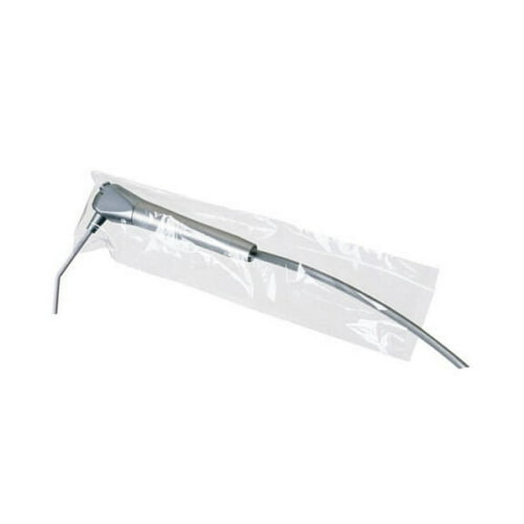 Air-Water Syringe Sleeves With Pre-Cut Opening 2.5" x 10" Clear 500/pk