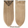 thumbnail image 3 of SEGO Clip in Hair Extensions Human Hair 100% Real Remy Hair 10-24 inch Full Head Thick Hair Pieces Silky Straight Balayage Hair Cleanrance, 3 of 9