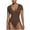 Coffee##1, variant on jsaierl Women's Bodysuit Short Sleeve Sexy Basics Versatile Scoop Neck Solid Color Fashion Tight Fitting Cutout Jumpsuit
