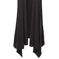 thumbnail image 4 of A2Y Women's Open Front Long Line Soft Sweater Sleeveless Vest Black ONESIZE, 4 of 5