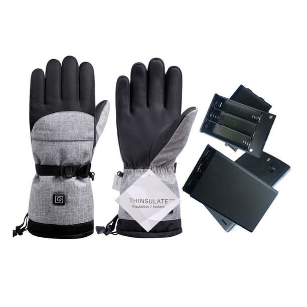 Guantes Calefacción Btafrte para Esquí Impermeables y Cálidos Con Caja Batería