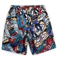 thumbnail image 4 of IROINNID Men's Summer Casual Drawstring Pull On Printed Comfy Shorts, 4 of 6