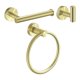 thumbnail image 1 of Paquete de 3 toalleros, toallero de baño, soporte de papel higiénico, accesorios de baño multiusos, montado en la pared para cocina, , , Oro Soledad estante de baño, 1 of 9