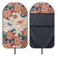 thumbnail image 5 of XYZCANDO Floral Dragonfly Car Seat Towel Cover - Waterproof Sweatproof Seat Protector with Moisture-Wicking Microfiber for Cars, SUVs & Trucks, 5 of 6
