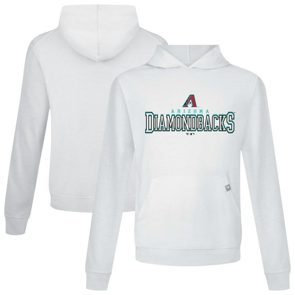 Men's Levelwear White Arizona Diamondbacks Relay Journey Pullover Hoodie
