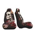thumbnail image 3 of Yiaed Geisha Skeleton With Flowers Print Car Seat Covers,Universal Auto Seats Protector Fits for Car,SUV Sedan,Truck,Automotive Seat Covers & Accessories-2 PCS, 3 of 9