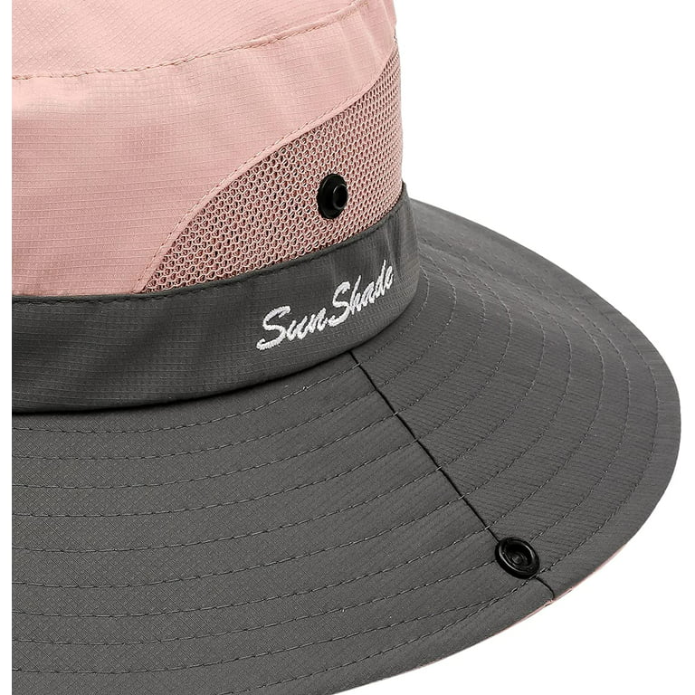 Women's Ponytail Sun Hat UV Protection Collapsible Mesh Wide Brim Beach  Fishing Hat Women's UV Protection Wide Brim Sun Hats - Cooling Mesh  Ponytail