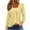 Yellow, variant on ITSAME Long Sleeve Shirts for Womens, Trendy Hollow Out Square Neck Buttons Tunic Tops Casual Fall Blouses Hot Pink