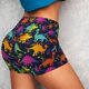 thumbnail image 4 of Fotbe Colorful Dinosaur Shorts Sin Costuras – Shorts Deportivos de Cintura Alta para Mujer, Elásticos para Gimnasio, Yoga, Running o Ciclismo-XX-Large, 4 of 8