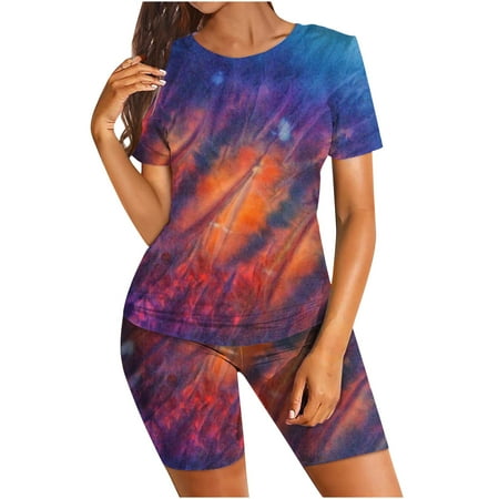 

Winter Savings Clearance! Lindreshi Womens Pajama Sets Shorts Clearance Women s Sports Yoga Set Elastic Waist Short Pants Vest Shorts Pajamas Sets
