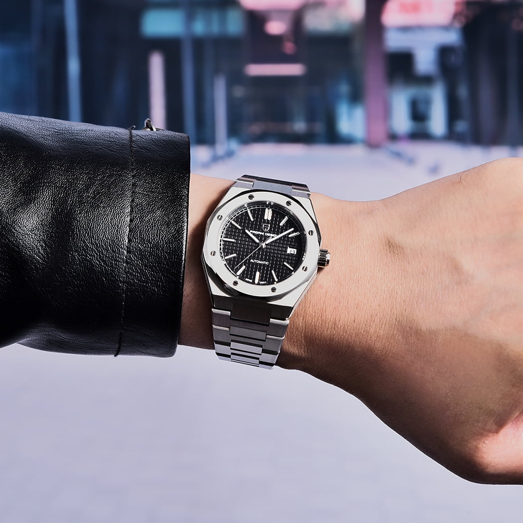 PAGANI DESIGN Automatic Men's Watches Mechanical Stainless Steel Waterproof Wrist Watch for Men NH35A Movt Synthetic Sapphire Glass PD1673