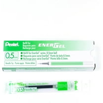 Pentel Refill Ink For Energel Gel Pen, (0.5Mm), Needle Tip, Green Ink, Box Of 12 (Lrn5-D)