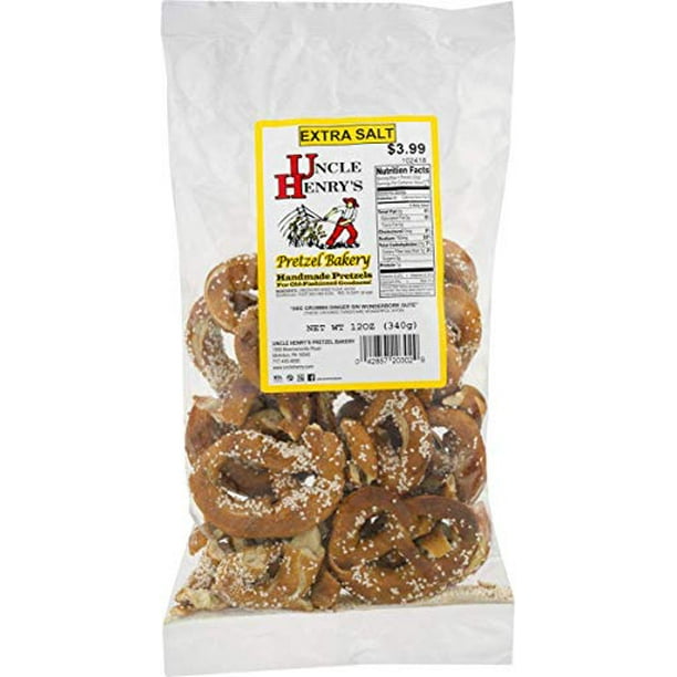 Uncle Henry's Pretzel Bakery Handmade Pretzels Hand Rolled, Hand