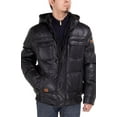 thumbnail image 2 of Mens Black Coat Luciano Natazzi Puffer Tec Removable Hooded, 2 of 5