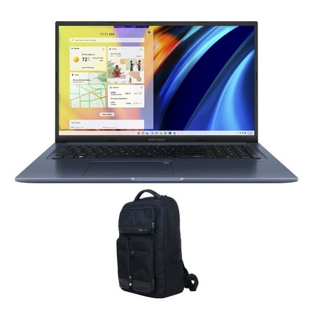 ASUS Vivobook 17X S1703 Home/Business Laptop (AMD Ryzen 7 5800H 8-Core, 17.3in 60Hz Full HD (1920x1080), AMD Radeon, 16GB RAM, 512GB PCIe SSD, Wifi, USB 3.2, Win 11 Home) with Atlas Backpack